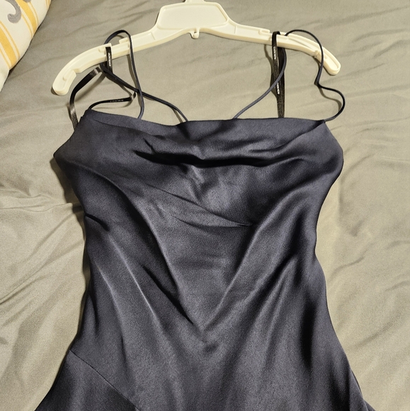 Worn once EverNew navy slip dress - Picture 7 of 9